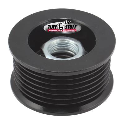 Alternator Pulley; 2.25 in. - 7 Groove Serpentine - Incl. Lock Washer/Nut - Stealth Black; 7610CB