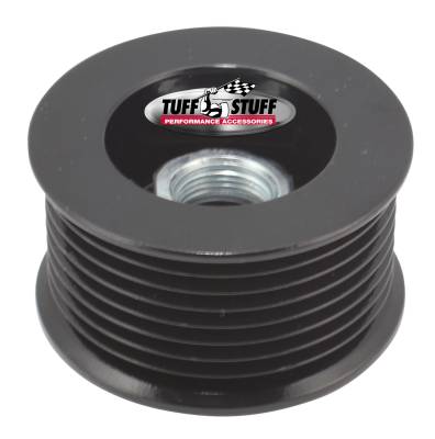 Alternator Pulley; 2.25 in. - 8 Groove Serpentine - Incl. Lock Washer/Nut - Stealth Black; 7610DB