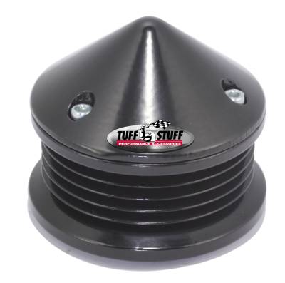 Alternator Pulley; 2.25 in. Pulley - 5 Groove Serpentine - Incl. Lock Washer/Nut - Stealth Black; 7652C