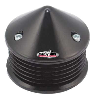 Alternator Pulley; 2.25 in. Pulley - 6 Groove Serpentine - Incl. Lock Washer/Nut - Stealth Black; 7653C