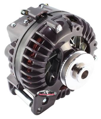 Tuff Stuff Performance - Alternator; 60 AMP - 1 Wire - Single Groove Pulley - Black Chrome; 8509RBSP7 - Image 2