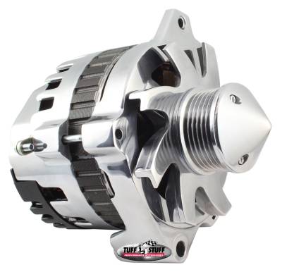 Alternator; 160 AMP - 1 Wire Or OEM Hookup - 6 Groove Pulley - 6.125 in. Bolt To Bolt - Polished; 7866FP6G22