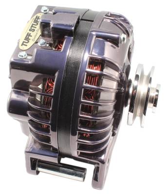 Alternator; 100 AMP - OEM Wire - Single Groove Pulley - Black Chrome; 8509RCSP7