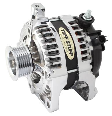 Alternator; 175 AMP - OEM Wire - 6 Groove Pulley - External Regulator - Chrome Plated; 7513C
