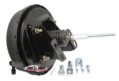 Power Brake Booster; Univ. - 9 in. - Single Diaphragm - Incl. 3/8 in.-16 Mtg. Studs And Nuts - Fits Hot Rods/Customs/Muscle Cars - Stealth Black Powdercoat; 2226NC