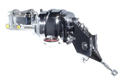 Brake Master Cylinder/Booster Assembly; 8 in. - 1 1/16 in. Bore - Dual Diaphragm - Chrome; 2135NA