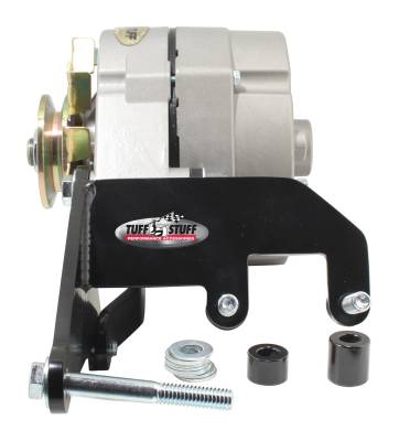 Tuff Stuff Performance - Alternator Bracket; For Use w/Chevy SBC Short Water Pump - Black Powder Coated; 7667B - Image 2