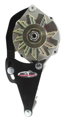 Alternator Bracket; For Use w/Chevy SBC Long Water Pump - Black Powder Coated; 7668B
