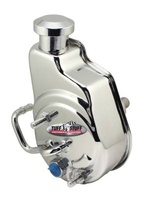 Power Steering Pump; Direct Fit - 3/4 in. Press Fit Shaft - 1200 PSI - Chrome; 6161A