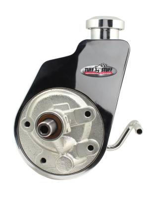 Tuff Stuff Performance - Power Steering Pump; Direct Fit - 3/4 in. Press Fit Shaft - 1200 PSI - Chrome; 6161A - Image 2