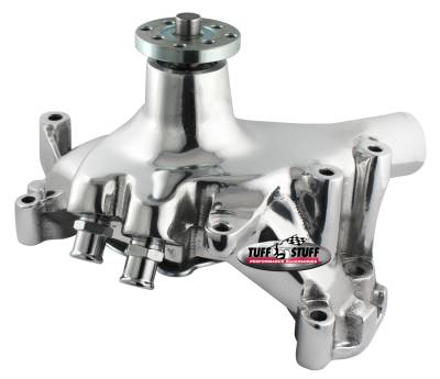 Water Pump; 7.281 in. Hub Height - 5/8 in. Pilot - Long - (2) Threaded Water Ports - Aluminum Casting - Polished; 1461AB