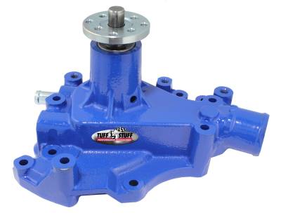 Water Pump; 5.687 in. Hub Height - 5/8 in. Pilot - w/Driver Side Inlet - Cleveland Only - Blue; 1469CBLUE