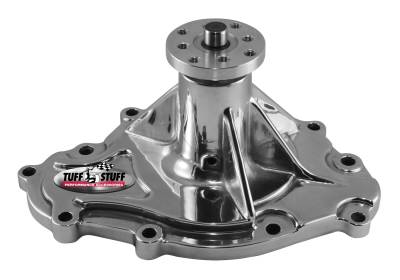 Water Pump; 4.468 in. Hub Height - 5/8 in. Pilot - 11 Bolt Pattern - Aluminum Casting - Chrome; 1475AA