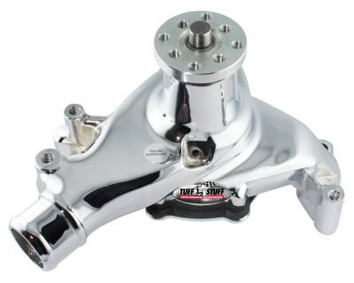Water Pump; 6.937 in. Hub Height - 5/8 in. Pilot - Long - Aluminum Casting - Chrome; 1511NA