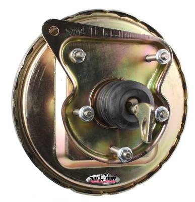 Tuff Stuff Performance - Brake Master Cylinder/Booster Assembly; 9 in. - 1 in. Bore - Single Diaphragm - w/PN[2017] Dual Rsvr. Master Cyl. - Incl. 5-3/8 in.-16 Mtg. Studs-1 Is Offset - Gold Zinc; 2125NB-3 - Image 3