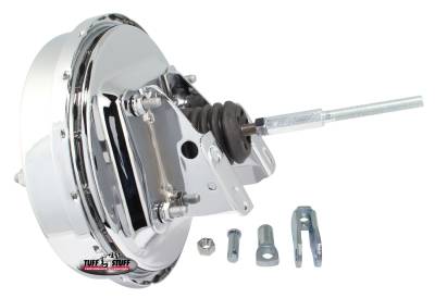 Power Brake Booster; Univ. - 9 in. - Single Diaphragm - Incl. 3/8 in.-16 Mtg. Studs And Nuts - Fits Hot Rods/Customs/Muscle Cars - Chrome; 2226NA