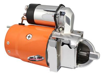 Starter; Full Size - Staggered Bolt Pattern - Orange Powdercoat w/Chrome Accents; 3510BORANGE