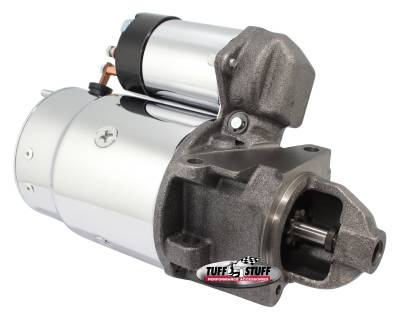 Starter; Full Size - w/Offset Mounting Block - 168 Tooth Flywheel - Cast Iron Nose - Chrome; 3689A