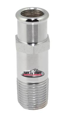 Water Pump Inlet Tube; 3/4 in. Hose - 3 in. Long - 1/2-14 NPT - Chrome; 4450A