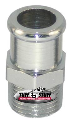 Water Pump Inlet Tube; 3/4 in. Hose - 1.5 in. Long - 1/2-14 NPT - Chrome; 4450B