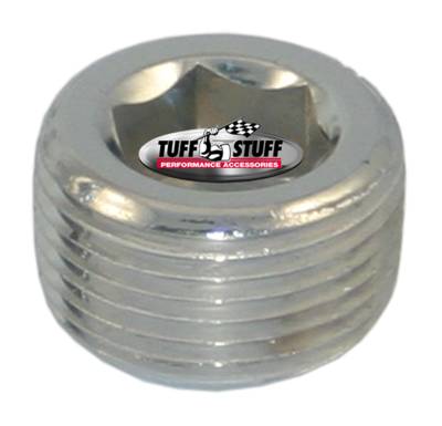 Water Pump Inlet Tube; 3/4-14 NPT Plug - Chrome; 4450D
