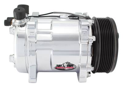 A/C Compressor; R12 Series - 6 Grove Pulley - Chrome; 4505NA6G