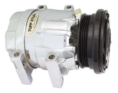 A/C Compressor; 4 Groove Pulley - Chrome; 4510NA
