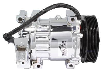 A/C Compressor; R134A Series - 6 Grove Pulley - Chrome; 4605NA