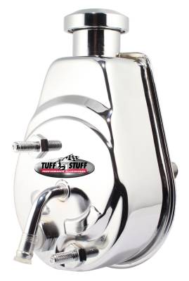 Power Steering Pump; Direct Fit - 3/4 in. Press Fit Shaft - M10x1.5 Mounting - Chrome; 6177A