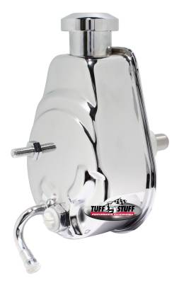 Power Steering Pump; Direct Fit - 3/4 in. Press Fit Shaft - M10x1.5 Mounting - Chrome; 6180A