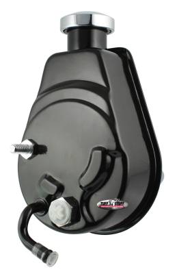 Power Steering Pump; Direct Fit - 3/4 in. Press Fit Shaft - M10x1.5 Mounting - Black; 6180B