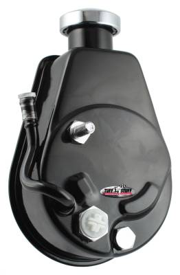 Power Steering Pump; Direct Fit - 3/4 in. Press Fit Shaft - M10x1.5 Mounting - Black; 6184B