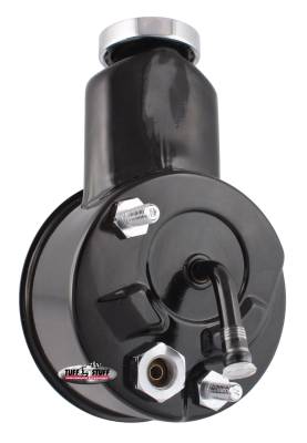Power Steering Pump; Direct Fit - 5/8 in. Keyed Shaft - 3/8 in.-16 Mounting - Black; 6196B