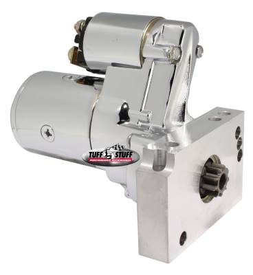 Starter; 1.4 KW - 1.9 HP - w/Straight Mounting Block - 153 Or 168 Tooth Flywheel - Chrome; 6584A
