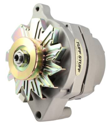 Alternator; 100 AMP - Smooth Back - 1 Wire - V Grove Pulley - Factory Cast PLUS+; 7068