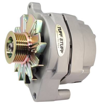 Alternator; 100 AMP - Smooth Back - 1 Wire - 6 Grove Pulley - Factory Cast PLUS+; 70686G