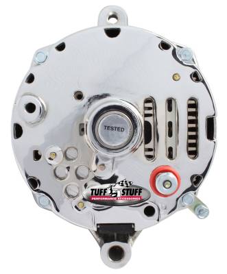 Tuff Stuff Performance - Alternator; 100 AMP - Smooth Back - 1 Wire - 6 Groove Pulley - Polished; 7068RDP6G - Image 2