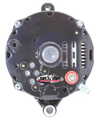 Tuff Stuff Performance - Alternator; 100 AMP - Smooth Back - 1 Wire - V Groove Pulley - Black; 7068RF - Image 2