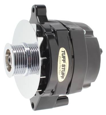 Alternator; 100 AMP - Smooth Back - 1 Wire - 6 Groove Pulley - Black; 7068RF6G