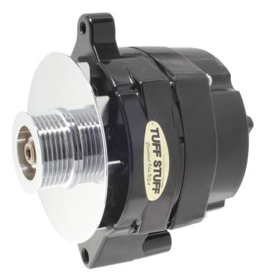 Alternator; 100 AMP Hybrid - 1 Wire - 6 Groove Pulley - Black; 7078NF6G