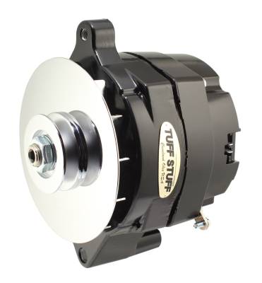 Alternator; 140 AMP Hybrid - OEM Wire - V Groove Pulley - Black; 7078NKB