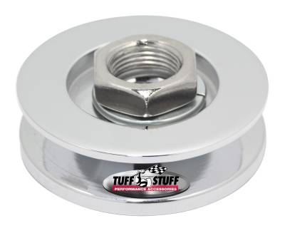 Alternator Pulley; 2.25 in. - Single V Groove - Incl. Lockwasher/Nut - Chrome; 7610E