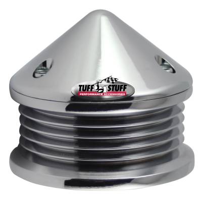 Alternator Pulley; 2.25 in. Pulley - 5 Groove Serpentine - Incl. Lockwasher/Nut - Chrome; 7652A