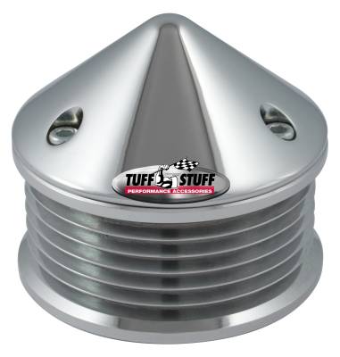 Alternator Pulley; 2.25 in. Pulley - 6 Groove Serpentine - Incl. Lockwasher/Nut - Polished; 7653B