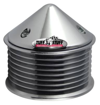 Alternator Pulley; 2.25 in. Pulley - 8 Groove Serpentine - Incl. Lockwasher/Nut - Polished; 7655B