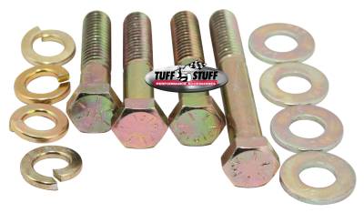 Tuff Stuff Performance - Water Pump Bolt; Zinc Hex - Incl. (1)3/8in. -16x1 3/4/(2)3/8in.-16x2 in./(1)3/8 in-16x2 3/4in. Bolts/(4) Lock And (4) Flat Washers; 7675B - Image 2
