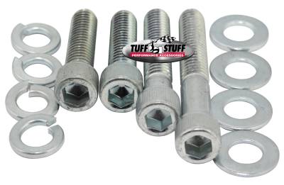 Tuff Stuff Performance - Water Pump Bolt; Zinc Socket - Incl. (2) 3/4 in.-16x1 3/4 in./(1) 3/4 in.-16x2 in./(1) 3/8 in.-16x2 1/2 in. Bolts/(4) Lock And (4) Flat Washers; 7677D - Image 2