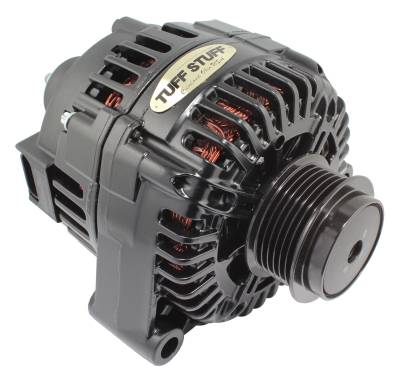Alternator; 150 AMP - OEM Wire - 6 Groove Clutch Pulley - Black; 7722NB