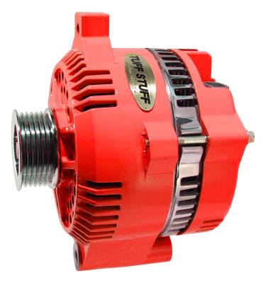 Alternator; 150 AMP - OEM Wire - 6 Groove Pulley - Internal Regulator - Red; 7771A6GRED