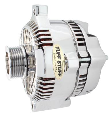 Alternator; 150 AMP - OEM Wire - 6 Groove Pulley - Internal Regulator - Aluminum - Polished; 7771AP6G